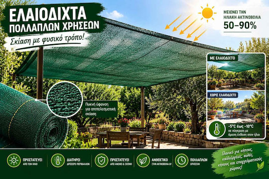 Kraft World Olive Net from HDPE 5x10m Density 95gr/m²