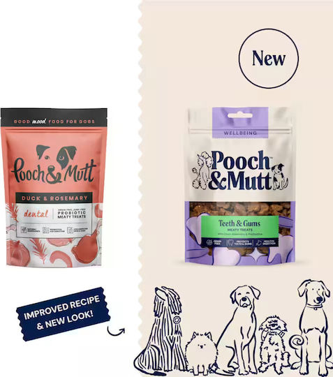 Pooch & Mutt Duck & Rosemary Chicken Dental Dog Treats 120gr