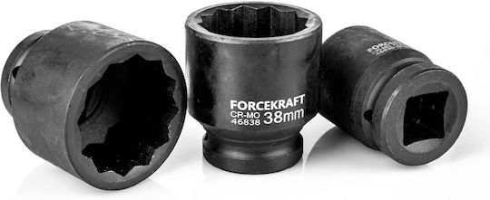 Forcekraft Ratchet With Sockets 3/4" 26 Pieces