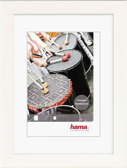 HAMA Wooden Photo Frame with White Frame