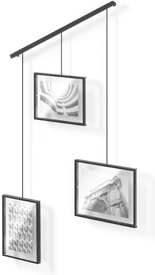 Umbra Rame Foto Multi De Perete 3 Fotografii Metalică Cu Ramă Neagră Neagră 3 Bucăți