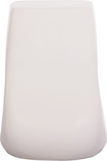 Hocker Für das Wohnzimmer Keramik Lans White 55x30x46cm