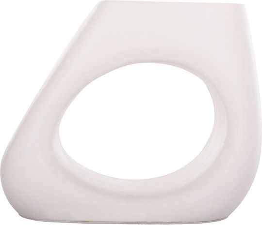 Hocker Für das Wohnzimmer Keramik Lans White 55x30x46cm