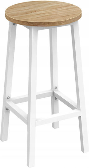 Metallischer Barhocker Weiß
