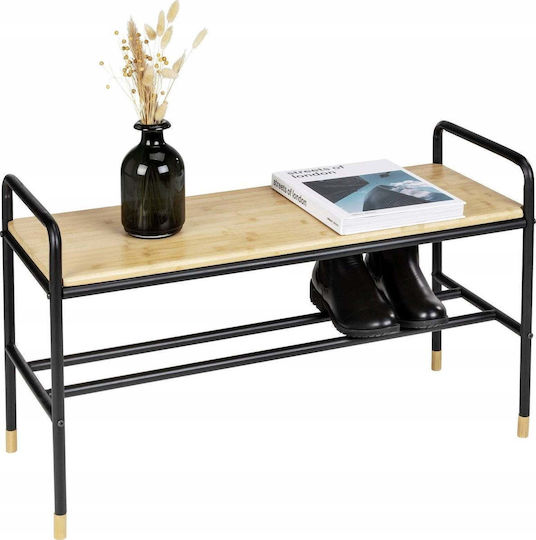 Metal Shoe Organizer from Bamboo 80x50x33.5cm