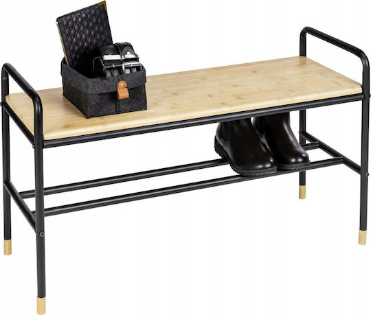 Metal Shoe Organizer from Bamboo 80x50x33.5cm