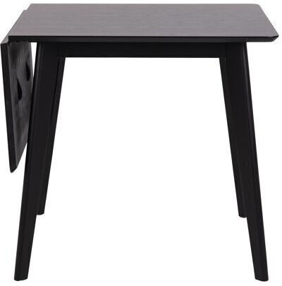 Norsica 484 Square Dining Room Table Extendable Wooden Black 80x80x76cm