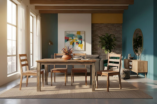 Kelva Brown Dining Room Table