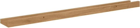 Brown Wall Shelves 2 Pieces 80x9x3 cm