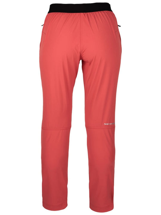 Northfinder Pantaloni Lungi De Drumeție Pentru Femei Roșii