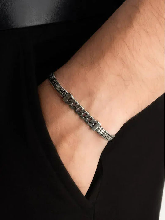 SteweHome Männer Armband aus Silber 22cm