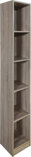 Bookcase Eliot 5s Wenge 30x30x180cm