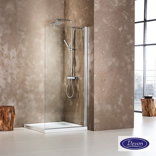 Devon Iwis Walk-in 455- Разделител на верандата Душ с Плъзгащи се Врата 47-49x185см