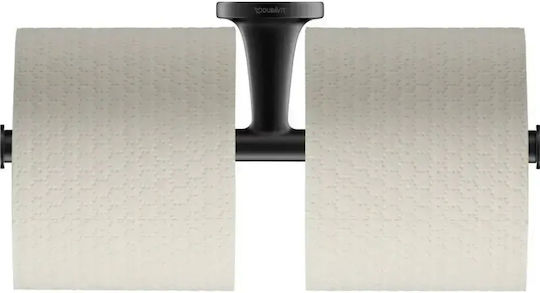 Duravit Επιτοίχια Χαρτοθήκη Μεταλλική Μαύρη 4053424702995