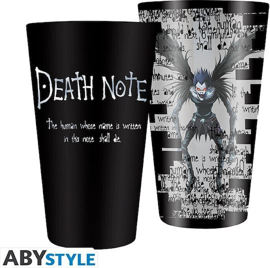 Abysse Death Note Wasser Glas Schwarz 400ml