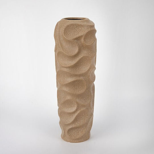 Decorative Beige Porcelain Vase 15x15xH44cm
