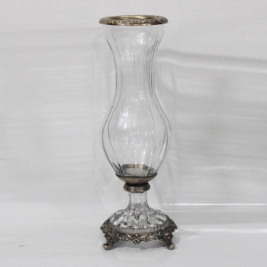 Eurolamp Glass Transparent Vase 13x13xH36cm