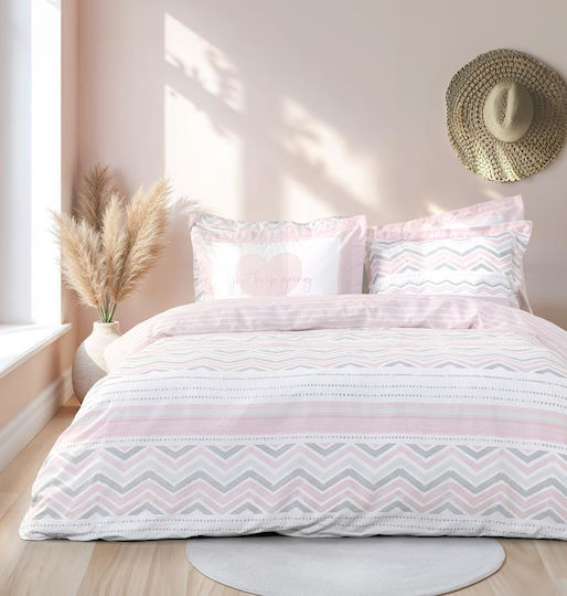 Nima Set Kissenbezüge Oxford Rosa 52x72cm
