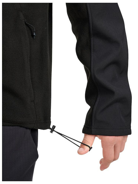 Cardigan bărbătesc Fleece Negru