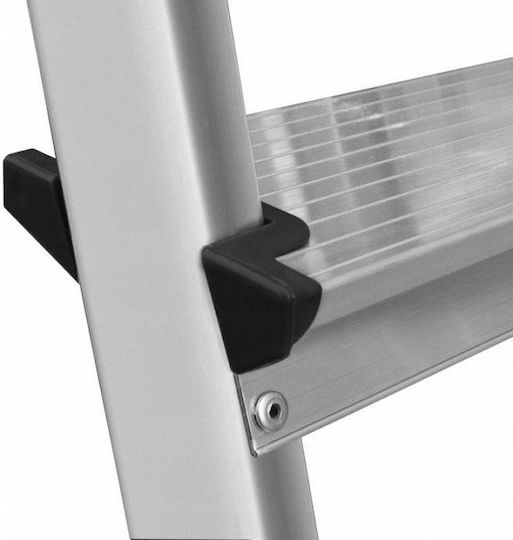 AWTools Aluminium-Leiter mit 5 Stufen