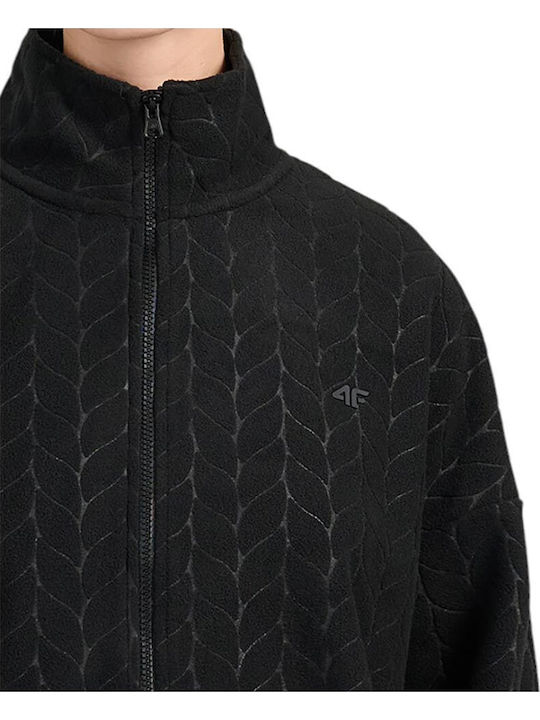 Fleece Women's Cardigan Black
