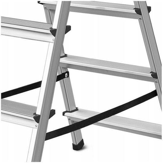 AWTools Aluminium-Leiter mit 5 Stufen