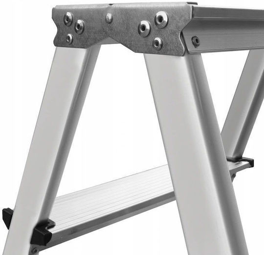 AWTools Aluminium-Leiter mit 5 Stufen