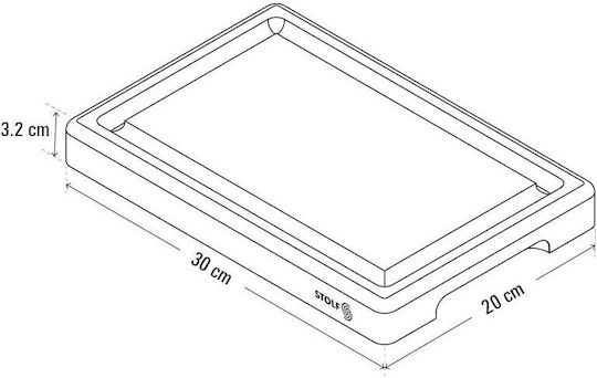 Stolf Επιφάνεια Κοπής Ξύλινη Πράσινη 30x20cm