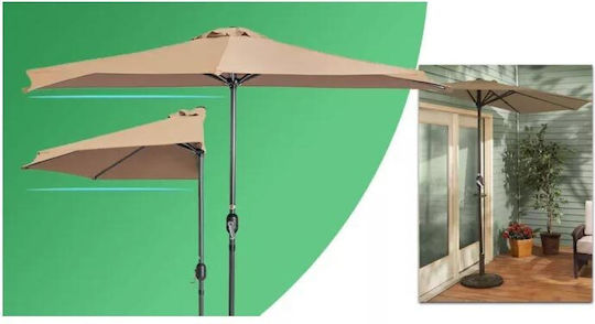 Hanging Aluminum Beige Parasol 1.37x1.37m