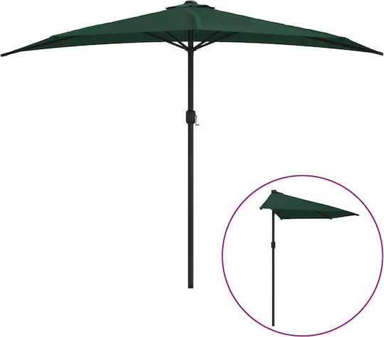 Garten- und Terrassen-Sonnenschirm Rundschreiben Aluminium Grüne Φ3xΥ2.23m