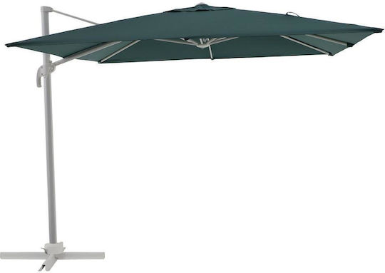 Hanging Squared Metal Grey Parasol 2.86x2.86xH2.64m Hanging Squared Metal Grey Parasol 2.86x2.86xH2.64m