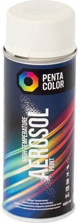 Pentacolor Hochtemperatur-Sprühfarbe mit Metallischem Effekt Weiß 400ml