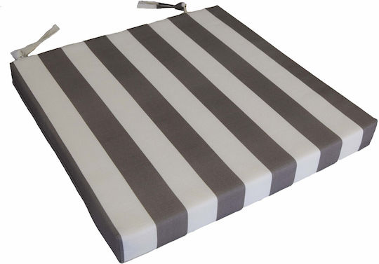 Decocraft Wasserdichtes Gartenstuhlkissen Grau 50x50cm