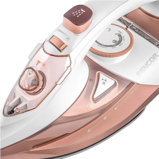 Sencor Fier de Călcat cu Aburi 3200W cu Talpă Ceramică și Debit Continu de Abur 45g/min