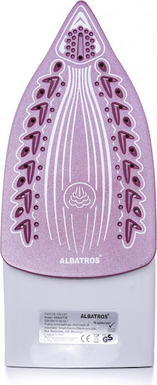 Albatros Jasmine Fier de Călcat cu Aburi 1800W cu Talpă Ceramică și Debit Continu de Abur 95g/min