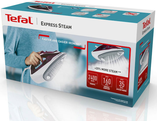 Tefal Express Steam Ютия с Пара 2400W с Постоянна Парна Струя 35л/мин