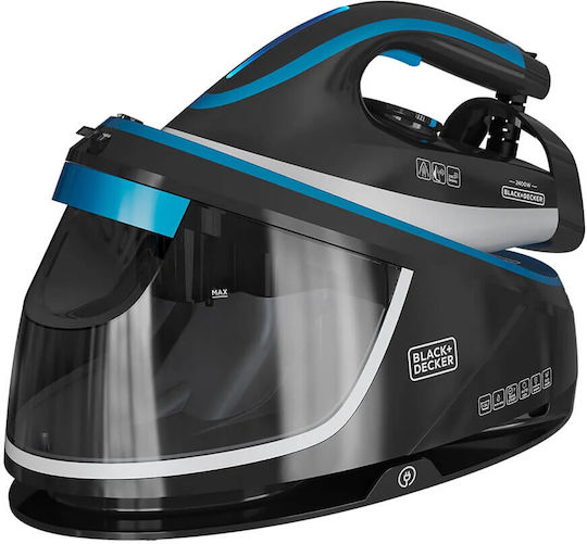 Steam Iron 2400W with Ceramic Plate and Continuous Steam Supply 120g/min