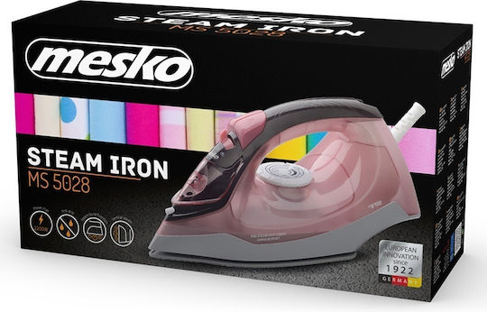 Mesko MS-5028 Steam Iron 2200W with Ceramic Plate and Continuous Steam Supply 30g/min