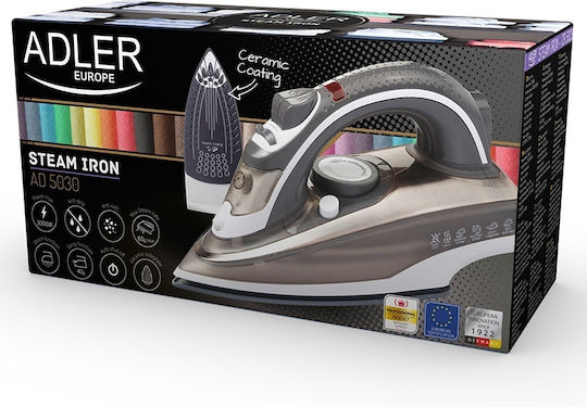 Adler Ютия с Пара 2200W с Постоянна Парна Струя 20л/мин