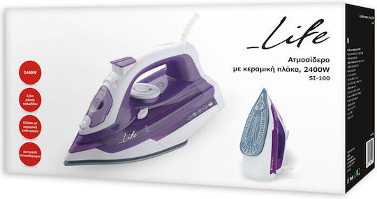 Life SI-100 Ютия с Пара 2400W с Постоянна Парна Струя 25л/мин