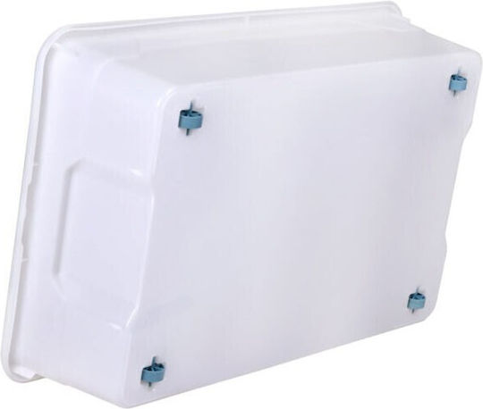 Homeplast Nak Kunststoff Aufbewahrungsbox mit Deckel Transparent 70x46x20cm 1Stück
