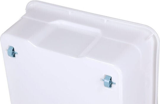 Homeplast Nak Kunststoff Aufbewahrungsbox mit Deckel Transparent 70x46x20cm 1Stück