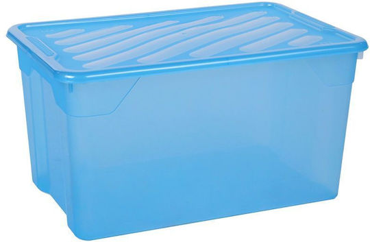 Homeplast Nak Kunststoff Aufbewahrungsbox mit Deckel Blau 60x40x31cm