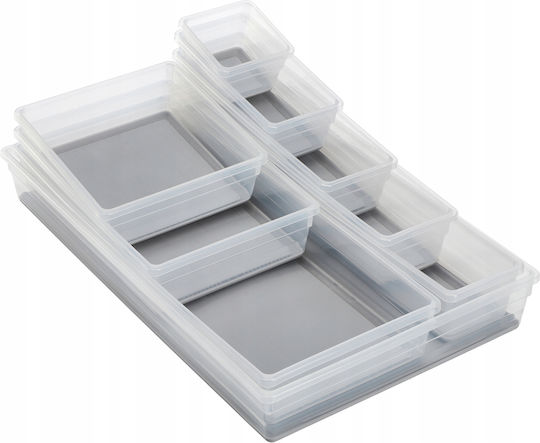 Kis Sistemo 4 Plastic Storage Box Transparent 30x7.5x5cm