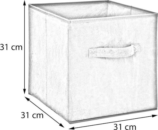 5Five Υφασμάτινο Κουτί Αποθήκευσης Πράσινο 31x31x31cm