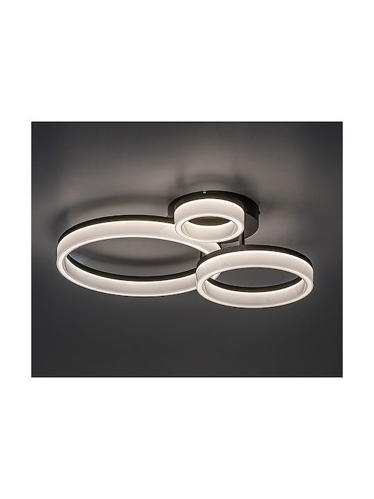 Rabalux Amilia Smart Black Mount Ceiling Light With Integrated LED