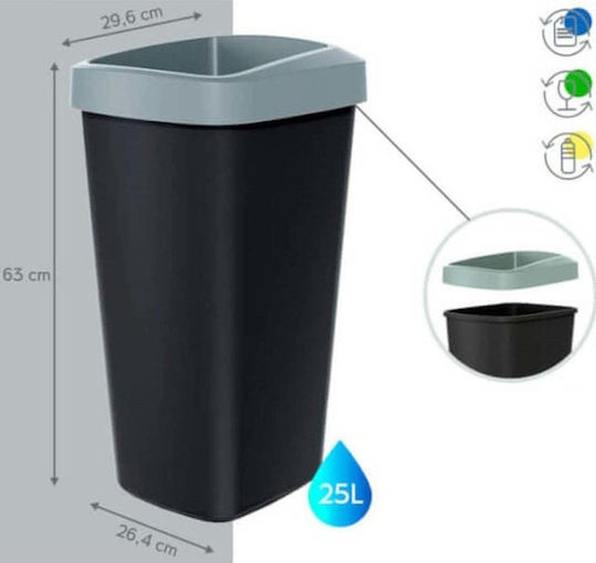 Prosperplast Кошче За Боклук Пластмасово Черно 25l