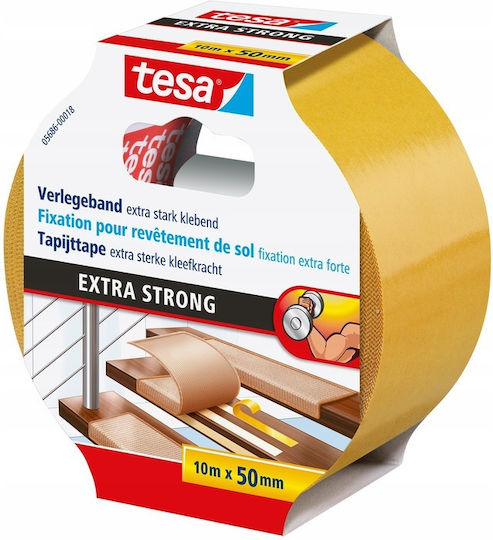 Tesa Самозалепваща Двустранна Лента Жълта 10m x 50mm
