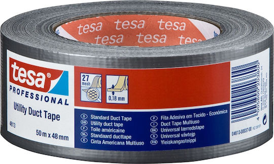 Tesa Self-Adhesive Repair Tape Black 50mmx50m 1pcs
