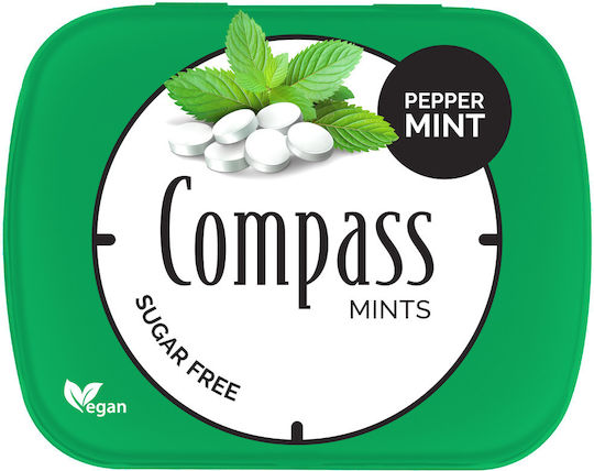 Zuckerfreie frische Minzbonbons Kompass 14g Minzgeschmack Bonbons